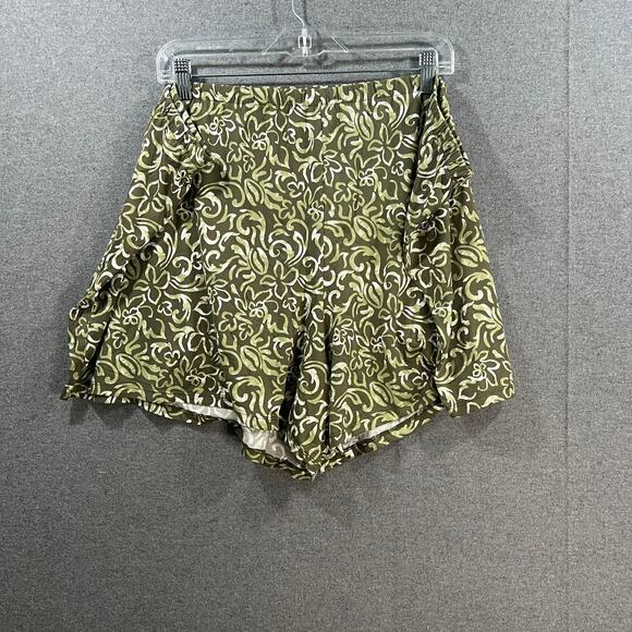 Anybody Lush Jersey Pull On Printed Shorts Olive/Hawaiian Size 2X - Picture 1 of 6